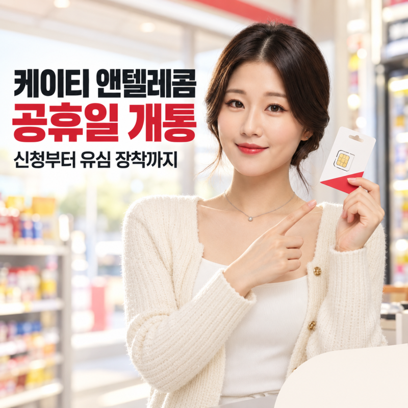 케이티 앤텔레콤 공휴일 개통, 신청부터 유심 장착까지 안내받고 진행하는 방법