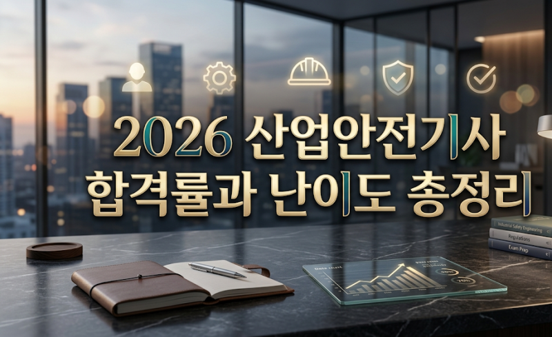 2026 산업안전기사 합격률과 난이도 총정리