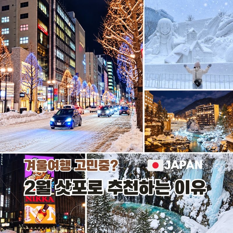 일본 겨울여행지 추천 삿포로 2월에 가야 하는 이유