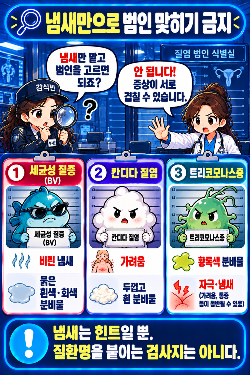 질 냄새가 나면 질염일까? 냄새·분비물로 보는 확인 신호