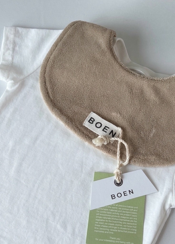 BOEN 샵보엔 베이비빕 라이트 블루 , 오트 | 아기 턱받이 테리빕 추천