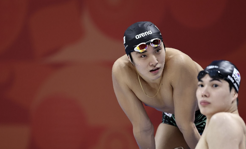 [아시안게임] 김우민 자유형 400m 기권…어깨 부상으로 2연패 도전 무산 ♂️