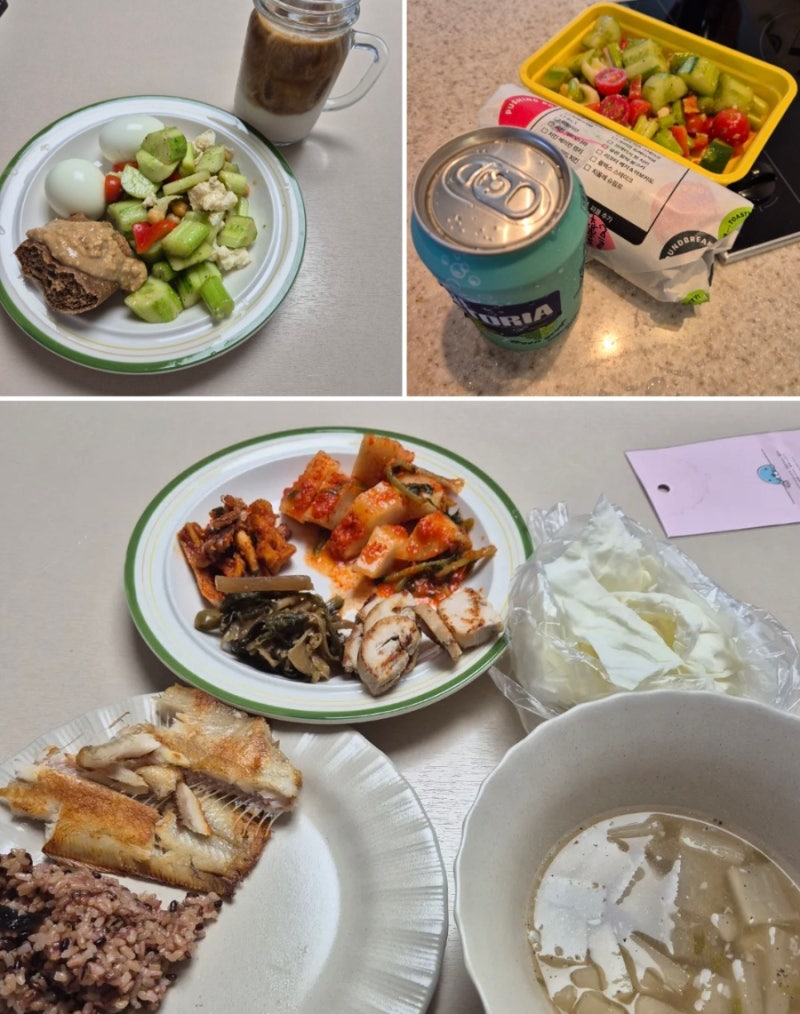 임당 하루 식단 혈당관리 | 임신 28주 4일차 수치인 성공 식단 / 퀴즈노스 치킨까르보나라 샌....