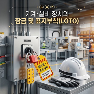 기계설비 끼임사고 막는 LOTO(Lockout Tagout) 작업절차 및 6단계 핵심수칙 총정리