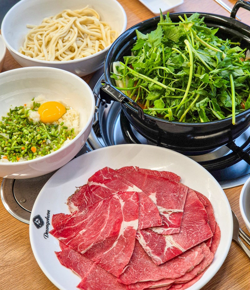 의왕 고천동 샤브샤브 맛집 등촌샤브칼국수 내돈내산 아기의자