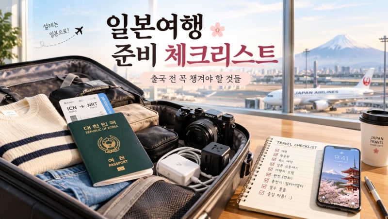 일본여행 준비물 총정리｜비짓재팬웹 등록부터 면세한도·eSIM·환전까지 출국 전 체크리스트