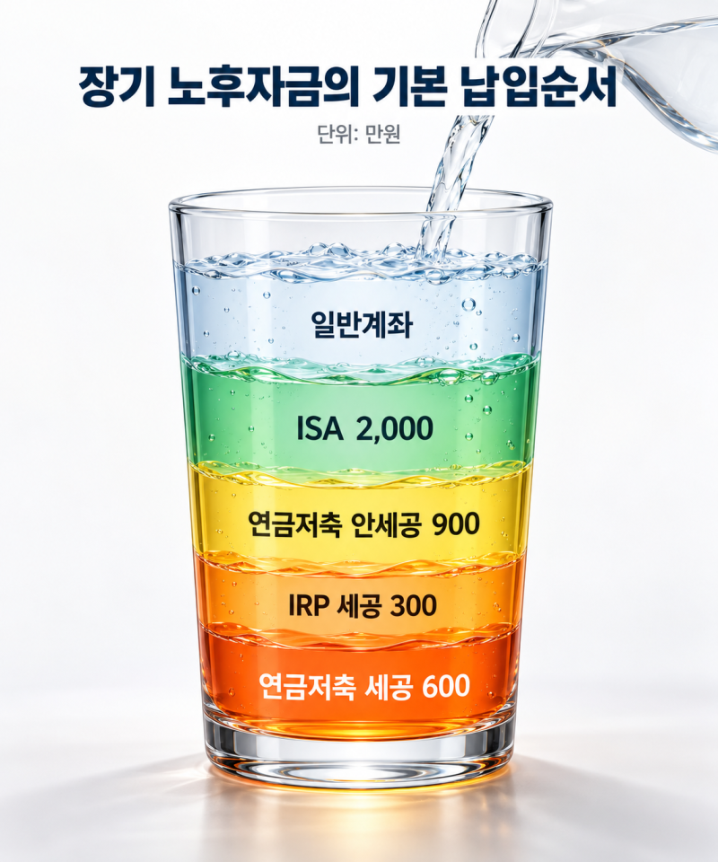 연금저축·IRP·ISA 어디부터 넣어야 할까｜절세계좌 납입순서｜절세계좌 이용가이드 ⑬