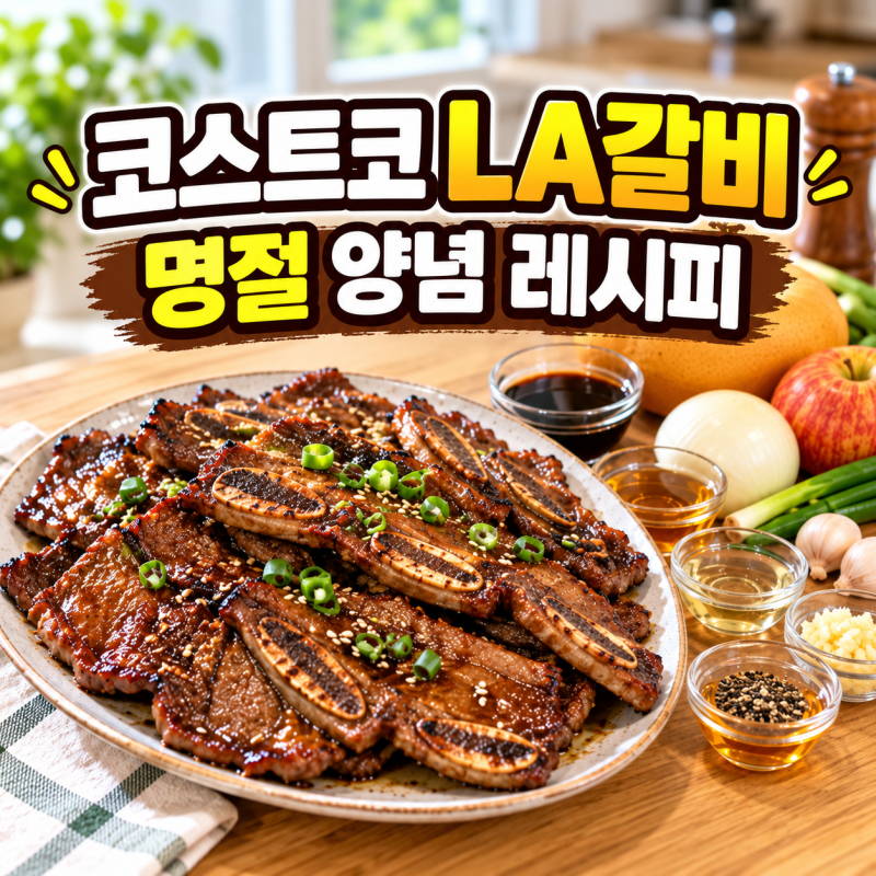 추석 LA갈비 레시피｜코스트코 LA갈비 2.5kg 양념 비율과 부드럽게 재는 법