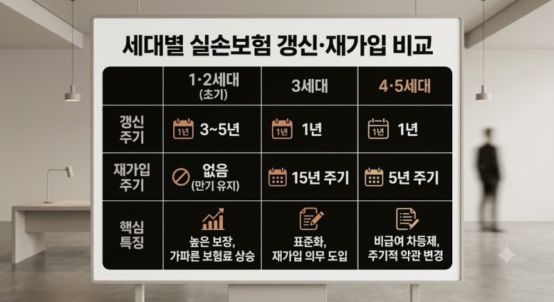실손보험 갱신 폭탄 피하려면? 세대별 갱신주기·인상률·재가입 규정 총정리
