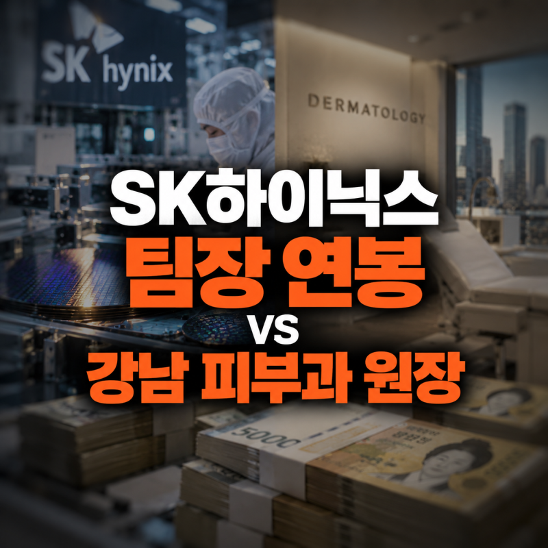 SK하이닉스에서 제일 잘 받는 엔지니어는 '얼마나 벌까', 강남 피부과 원장과 붙여봤다