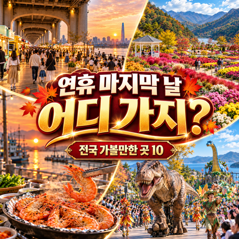 연휴 마지막 날 어디 가지? 9월 27일 전국 축제·가볼만한 곳 10곳