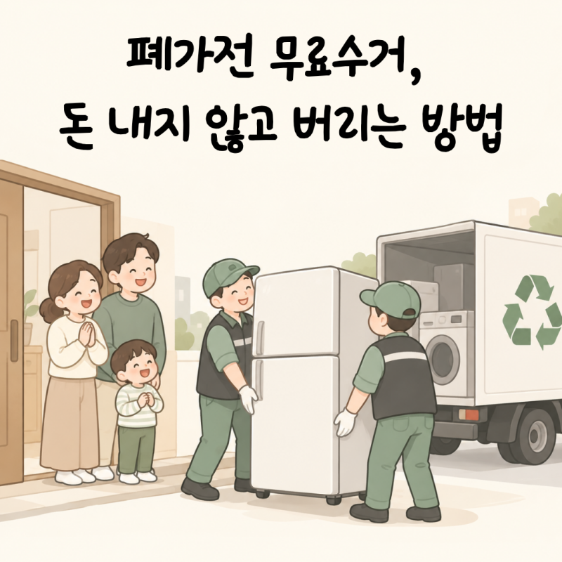 폐가전 무료수거, 돈 내지 않고 버리는 방법