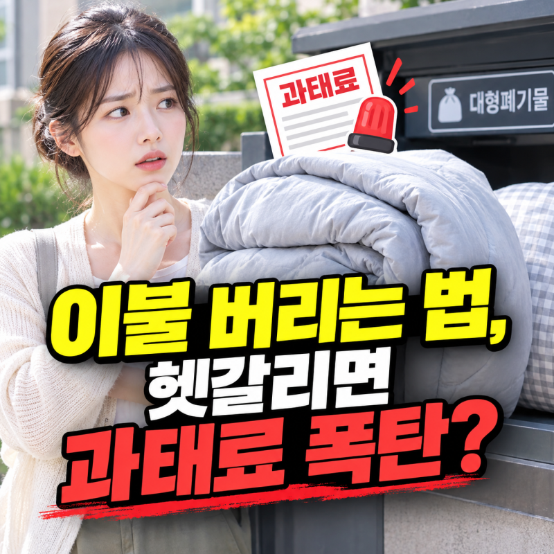 헷갈리면 과태료 폭탄? 이불 버리는 법