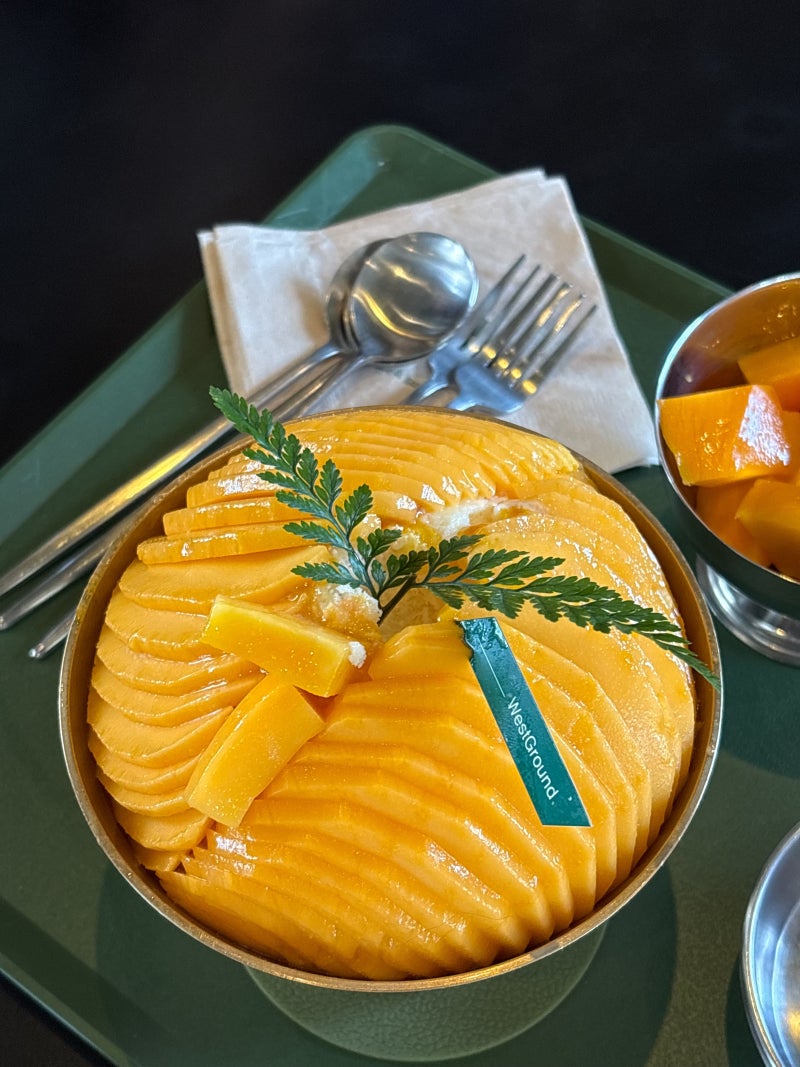 제주 한경면 대형 온실 카페 웨스트그라운드 애플망고 맛집