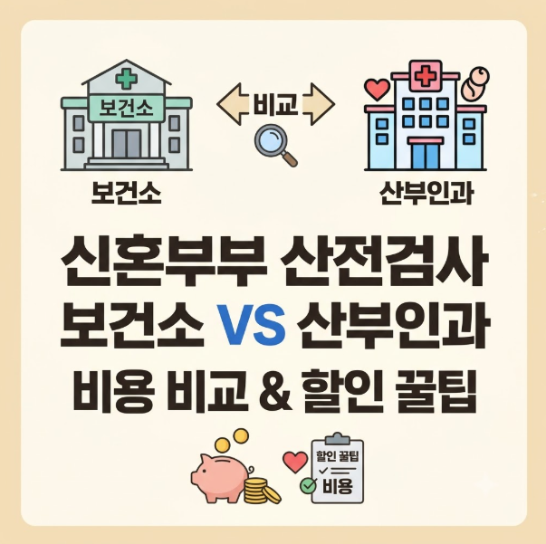 [신혼부부 산전검사] 보건소 vs 산부인과 차이점 & 비용 절약 꿀팁 3가지