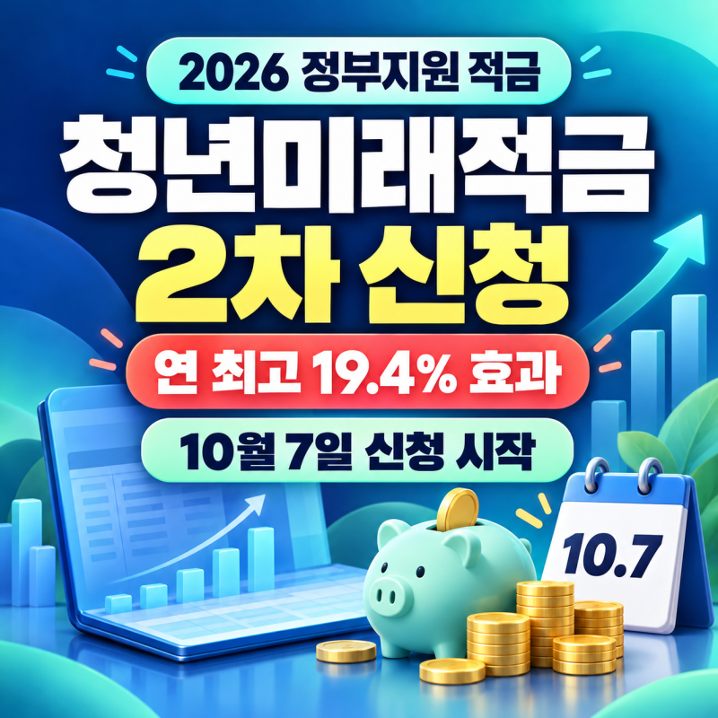 연 19.4% 효과? 2026 청년미래적금 2차 신청 조건·기간·갈아타기 총정리