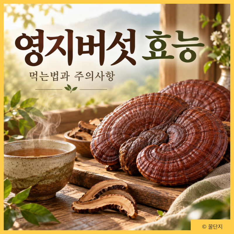 영지버섯 효능, 진짜 몸에 좋을까? 영양성분 먹는방법 부작용