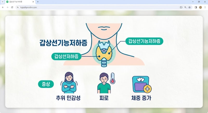 다이어트를 해도 살이 안 빠져요 : 갑상선기능저하증 증상. 검사. 치료. 음식까지 총정리