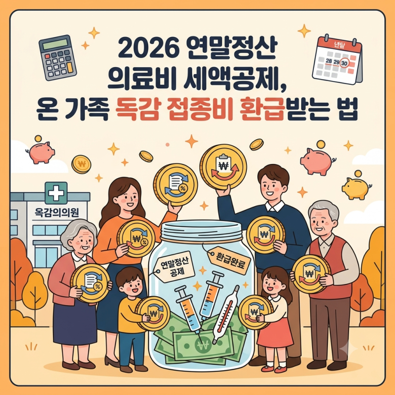독감 예방접종 비용 연말정산 공제 기준과 의료비 세액공제 한도 정리