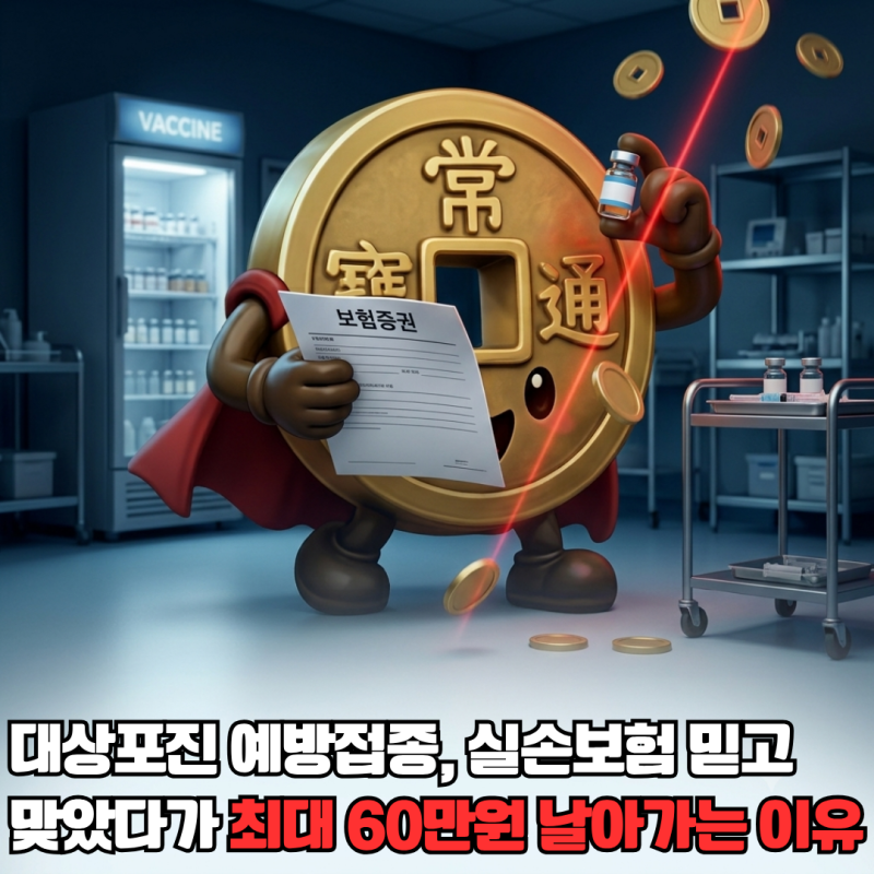 대상포진 예방접종, 실손보험 믿고 맞았다가 최대 60만원 날아가는 이유