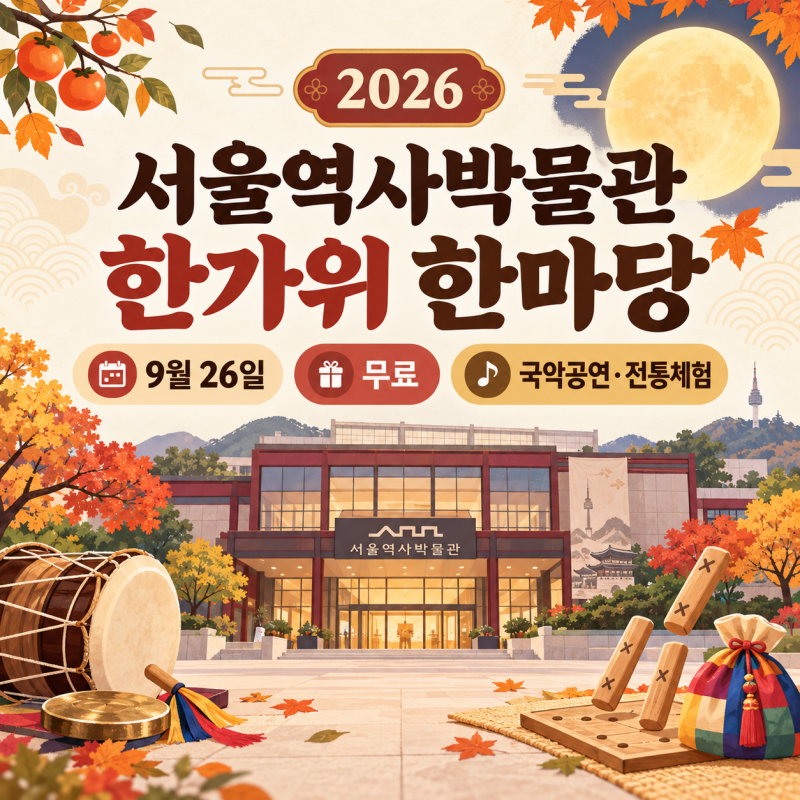 2026 서울역사박물관 한가위 한마당｜9월 26일 무료·국악공연·전통체험 총정리