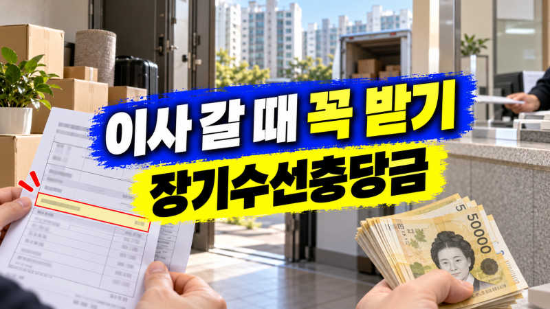 아파트·빌라 장기수선충당금 이사 갈 때 집주인에게 반환받는 방법