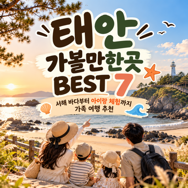 태안 가볼만한곳 BEST 7｜서해 바다부터 아이랑 체험까지 가족 여행 추천