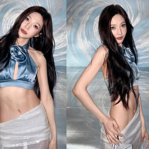 「大膽地拉下一邊裙子」30歲Red Velvet Joy，令人震驚的「盈盈一握細腰」姿態