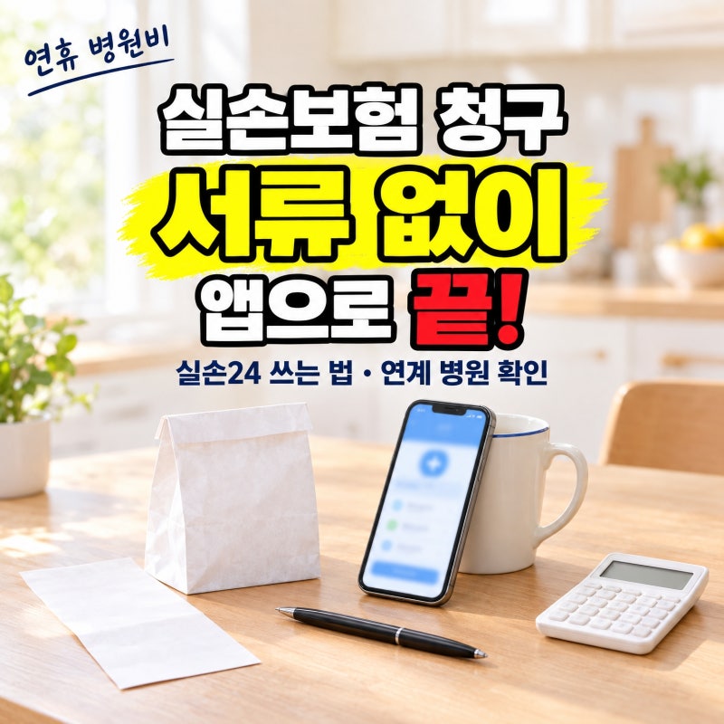 실손보험 청구 방법, 연휴에 병원 다녀왔다면 실손24로 서류 없이