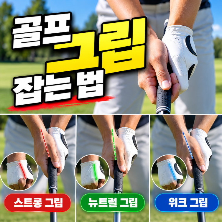 골프 그립 잡는 법, 스트롱·뉴트럴·위크 그립 차이 총정리