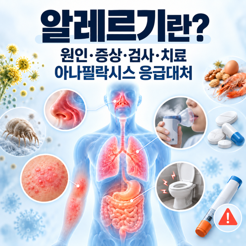 알레르기란 무엇일까? 원인·증상·검사·치료와 아나필락시스 응급대처까지