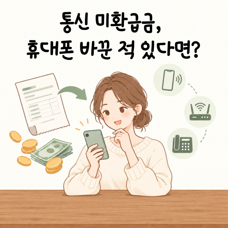 통신 미환급금, 휴대폰 바꾼 적 있다면 한 번 확인해보자.