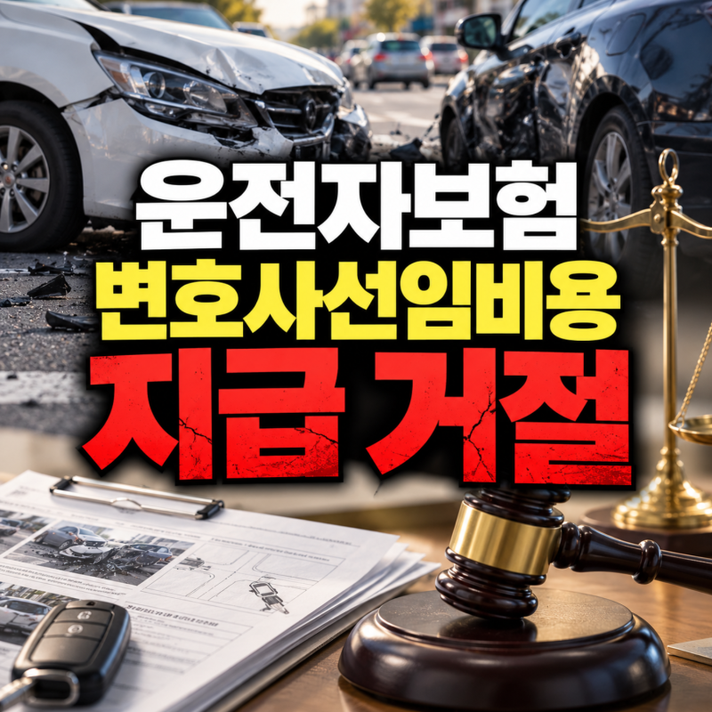 운전자보험 변호사선임비용 청구했는데 거절당했다면? 현물급부 절차