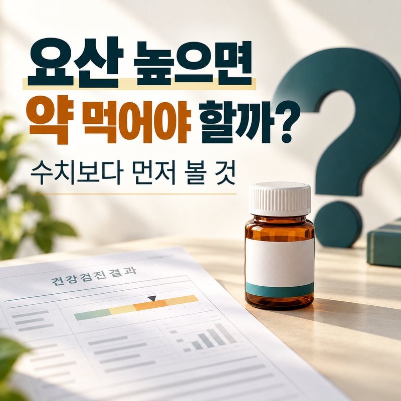 요산 수치 높은데 약 먹어야 할까｜통풍 없을 때와 발작했을 때 기준이 다릅니다