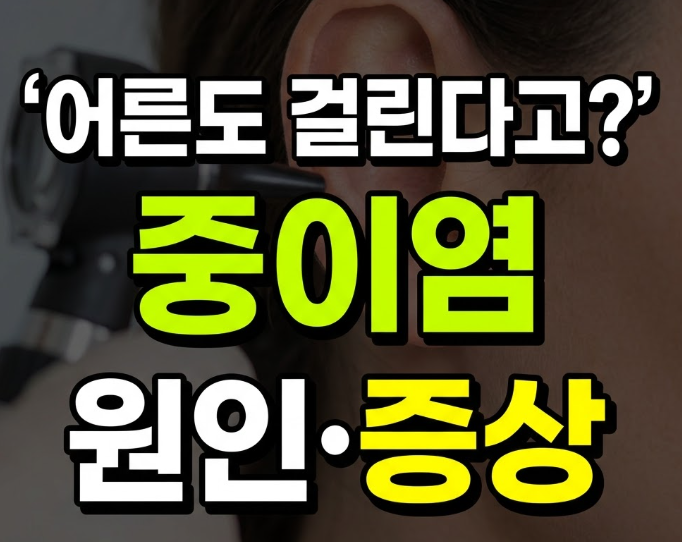중이염 원인과 증상 치료 예방방법, 아이만 걸리는 병 아니었어요?