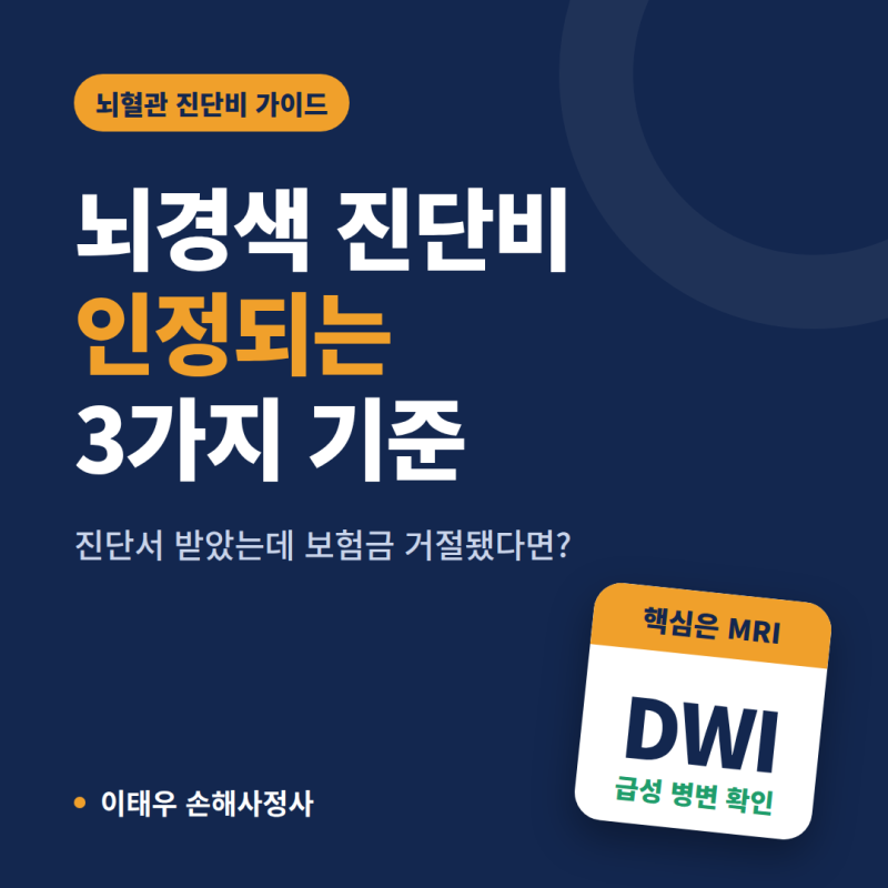 뇌경색 진단받았는데 보험금 거절? 진단비 인정되는 3가지 기준