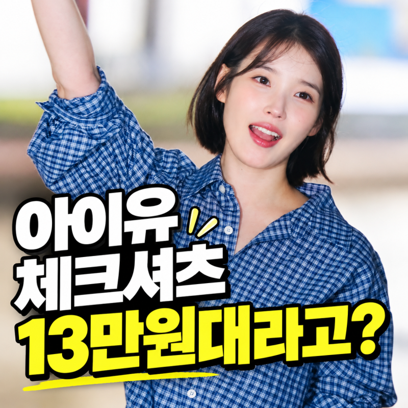 아이유 13만원대 체크셔츠 화제, 알고 보니 체크에 진심이었다