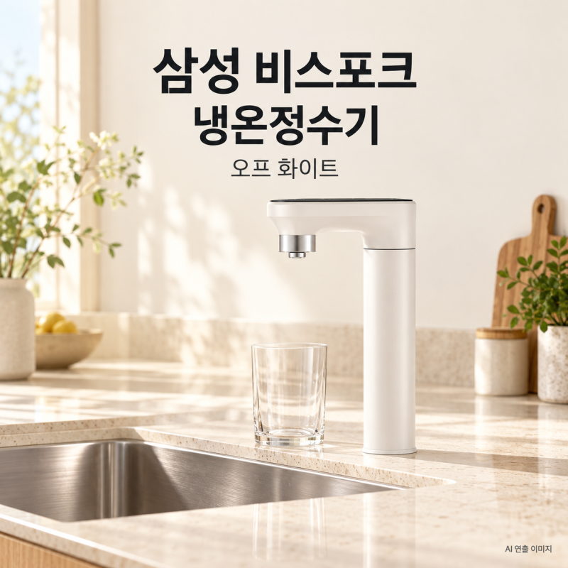 삼성 비스포크 냉온정수기·직수형 언더싱크 오프 화이트RWP54421BF 어떤 제품일까｜냉온수·11....