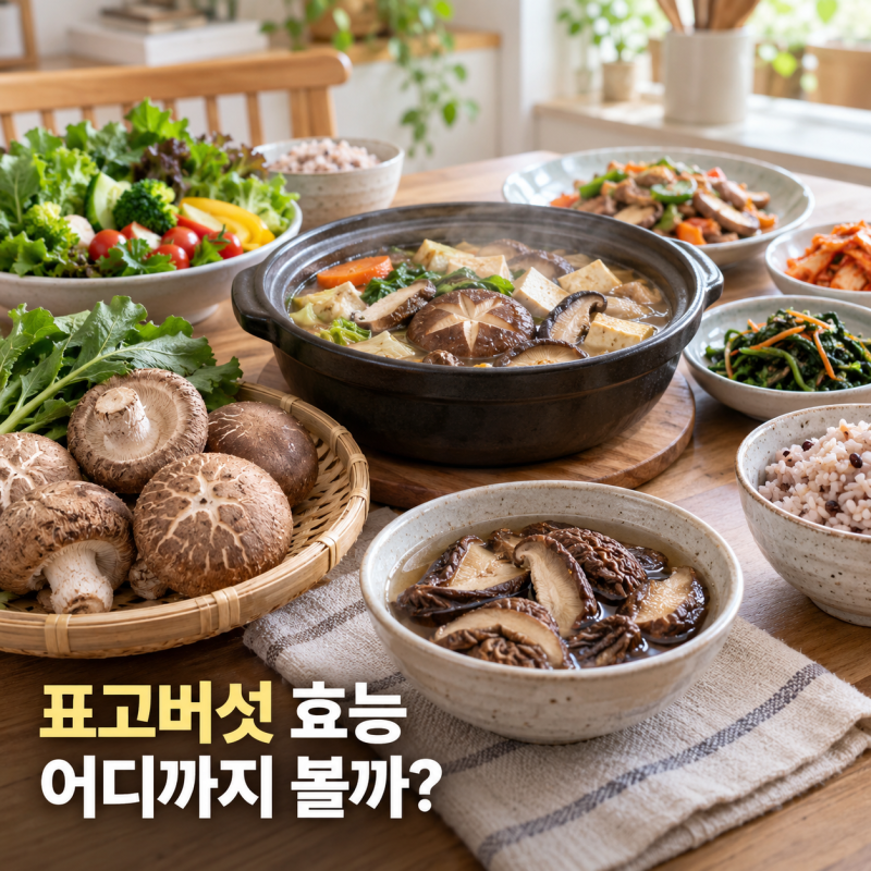 표고버섯 효능 제대로 알아보기, 베타글루칸과 비타민 D부터 먹는 법까지