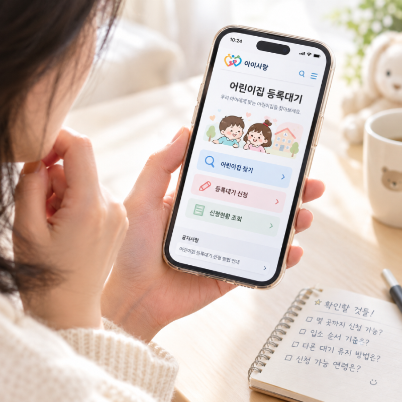 어린이집 입소대기 신청 방법, 몇 곳까지 가능? 아이사랑 등록대기 이것만 보면 해결되요