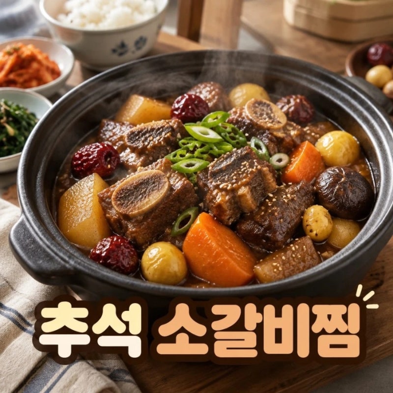 추석 소갈비찜 레시피 황금비법 양념장부터 재료까지