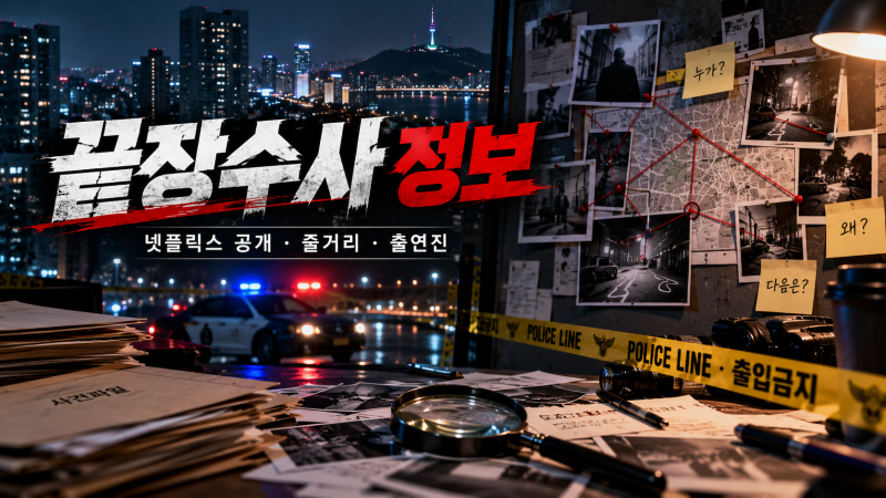끝장수사 정보 총정리! 배성우·정가람의 특별한 형사 콤비