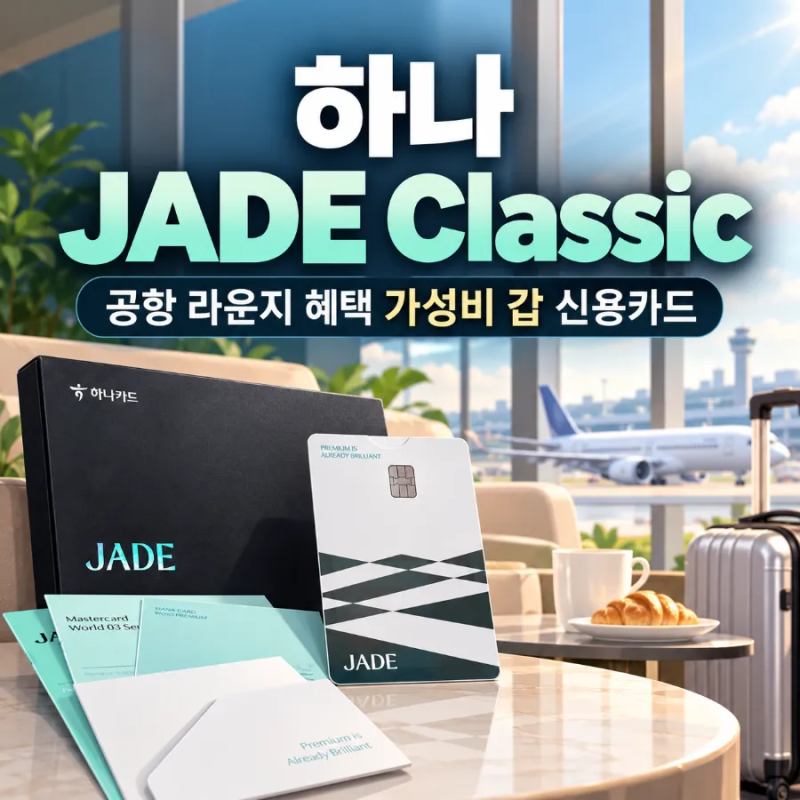 하나 제이드 클래식(JADE Classic) 혜택 총정리｜공항 라운지·연회비·바우처·전월실적
