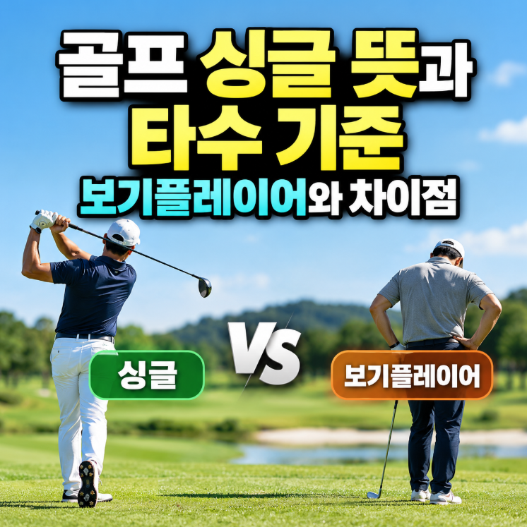 골프 싱글 뜻과 타수 기준, 보기플레이어와 차이점 총정리