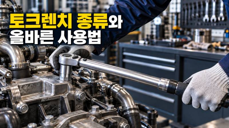 [공구] 토크렌치 종류와 올바른 사용법