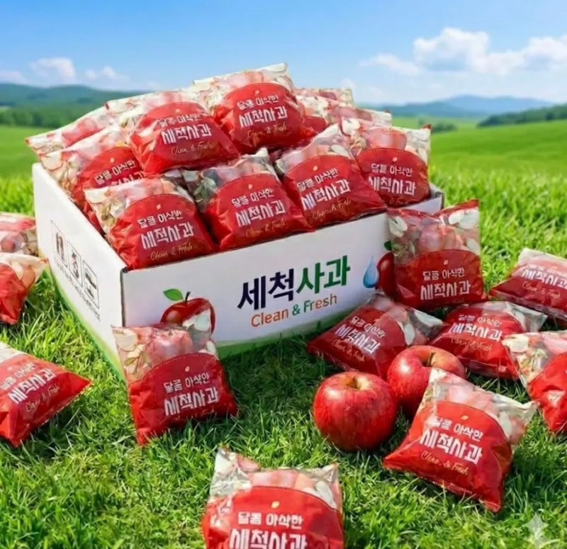 (단하루 핫딜) 11800원 홍로 세척사과, 16-25과 내외, 3kg, 1박스