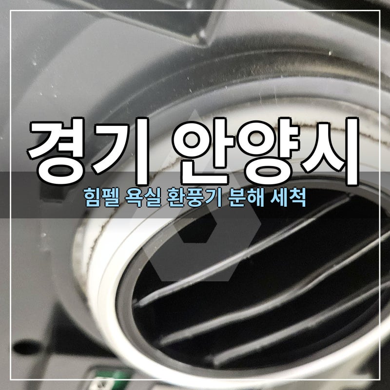 안양 욕실 휴젠트 청소 전문업체 디자인클린, 힘펠 분해 세척 현장