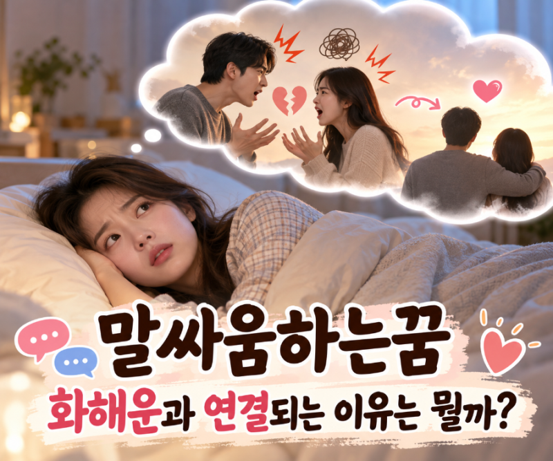말싸움하는꿈 화해운과 연결되는 이유는 뭘까