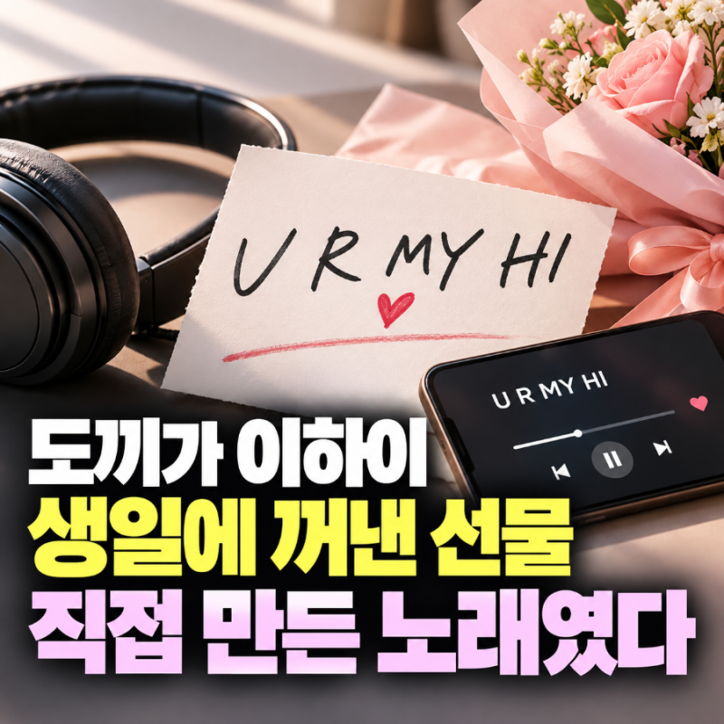 도끼가 이하이 생일에 꺼낸 선물…직접 만든 노래였다