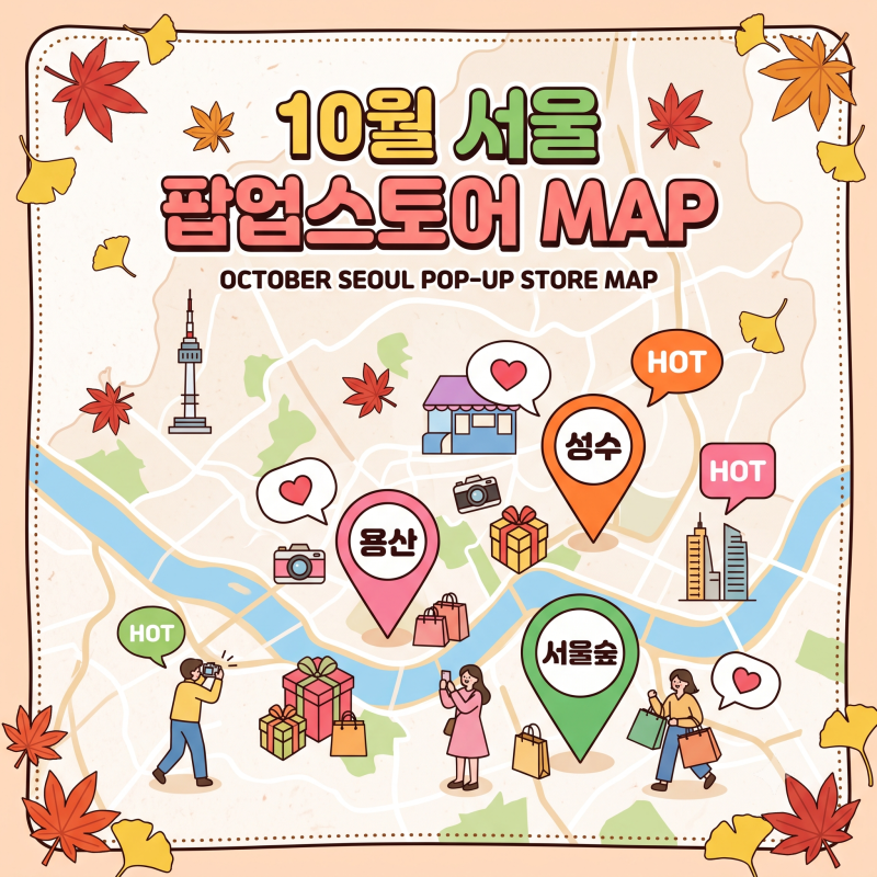 다가오는 10월 서울 팝업스토어 추천 BEST 3